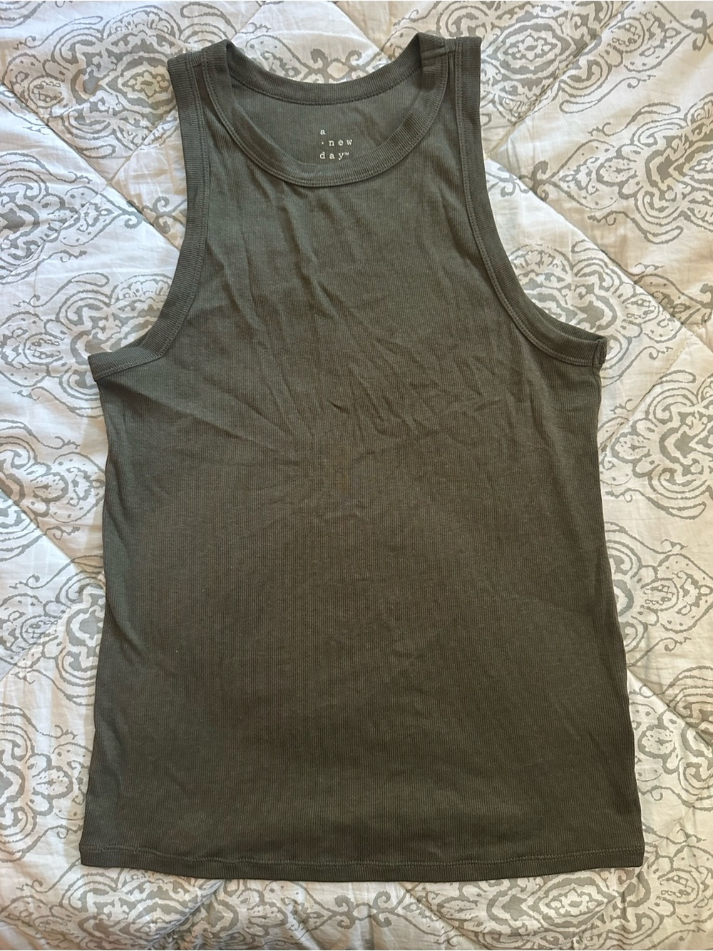 A NEW DAY • TARGET Green High Neck Tank Top | Size Large